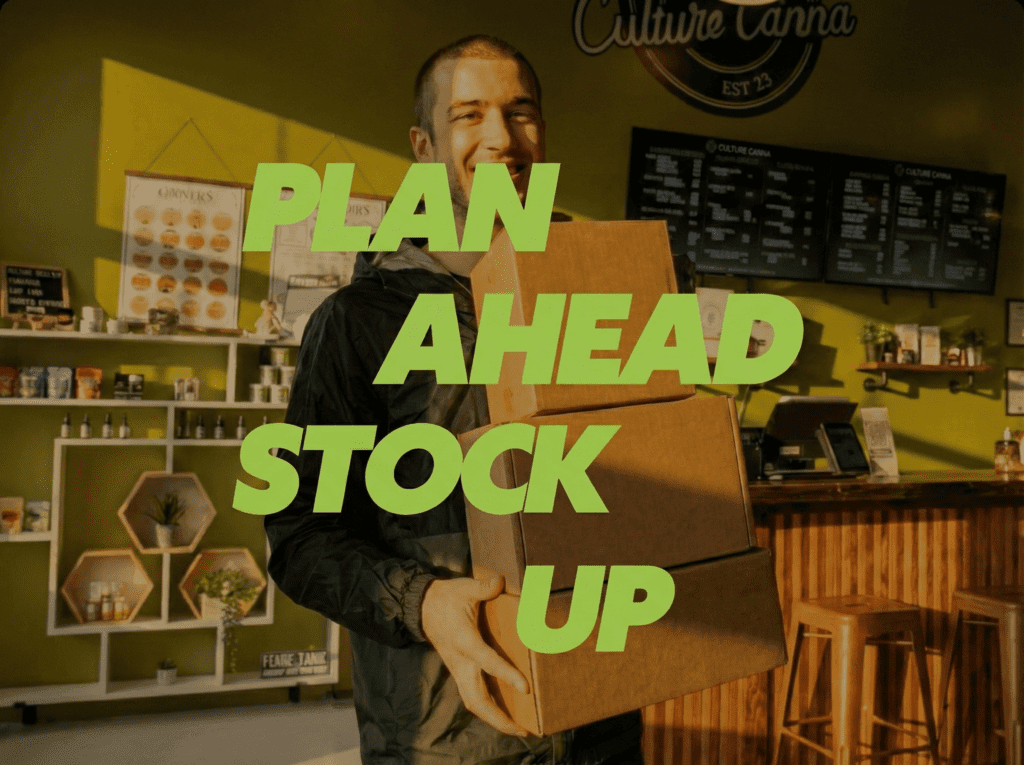 PLan ahead stock up