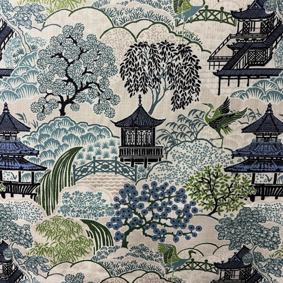 Tea House - Seawind - Designer Fabric from Online Fabric Store
