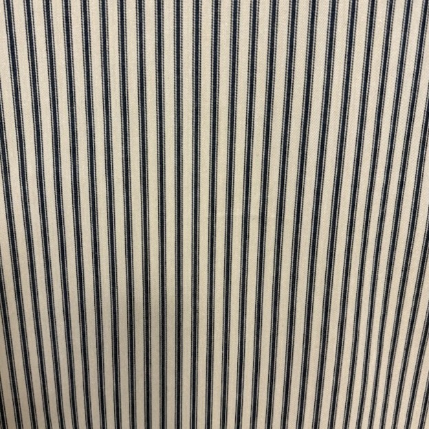New Woven Ticking - 196 Linen Black - Designer Fabric from Online Fabric Store