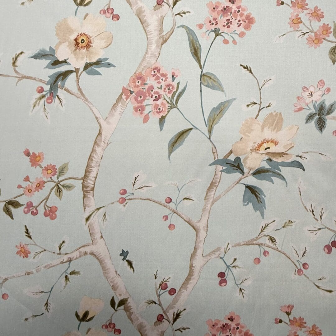 Jardin - Aqua - Designer Fabric from Online Fabric Store