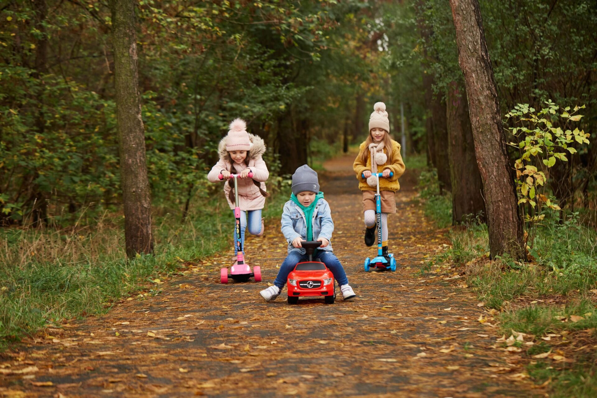 3 kids enjoying Winter Play