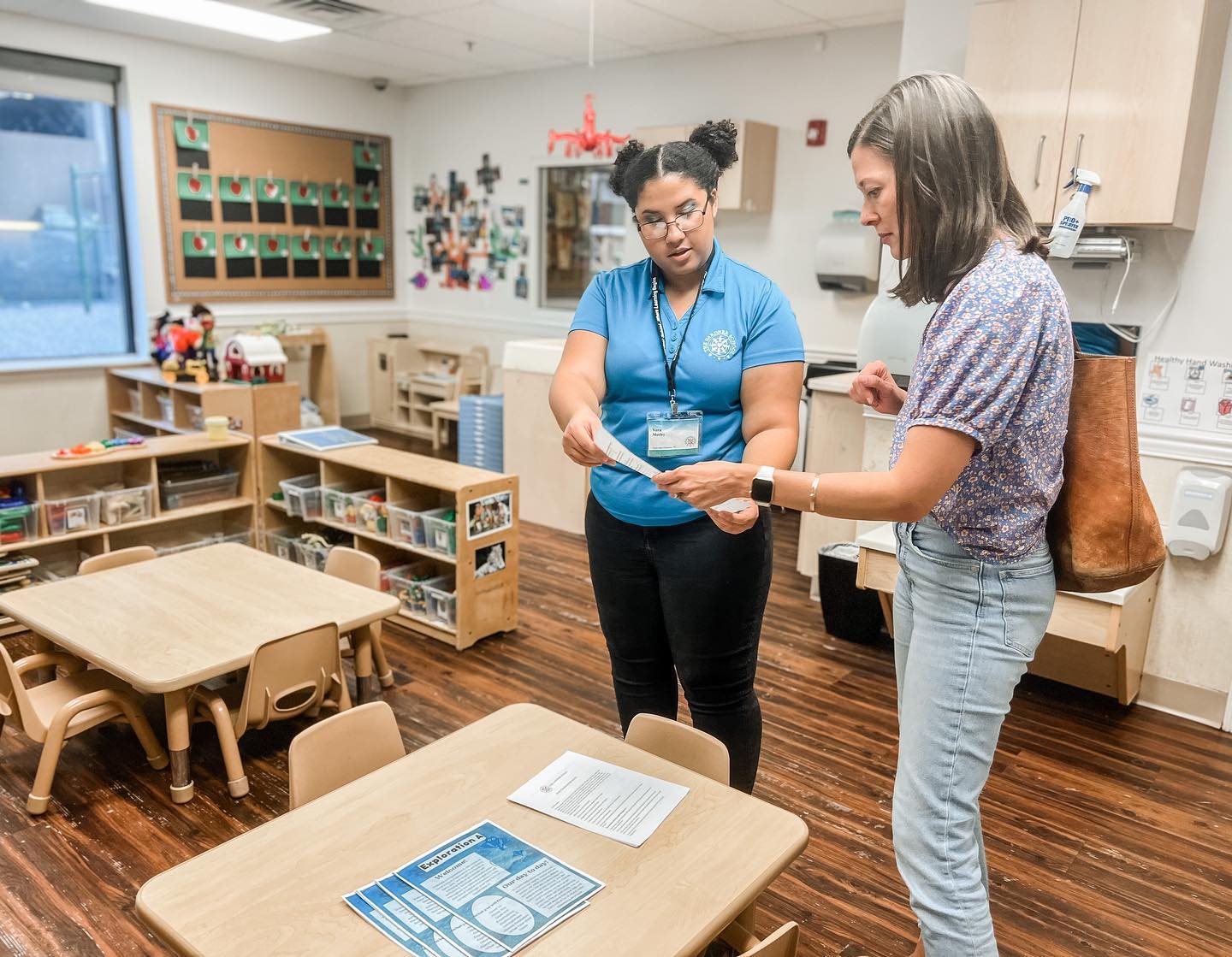 Midtown preschool parent teacher interaction
