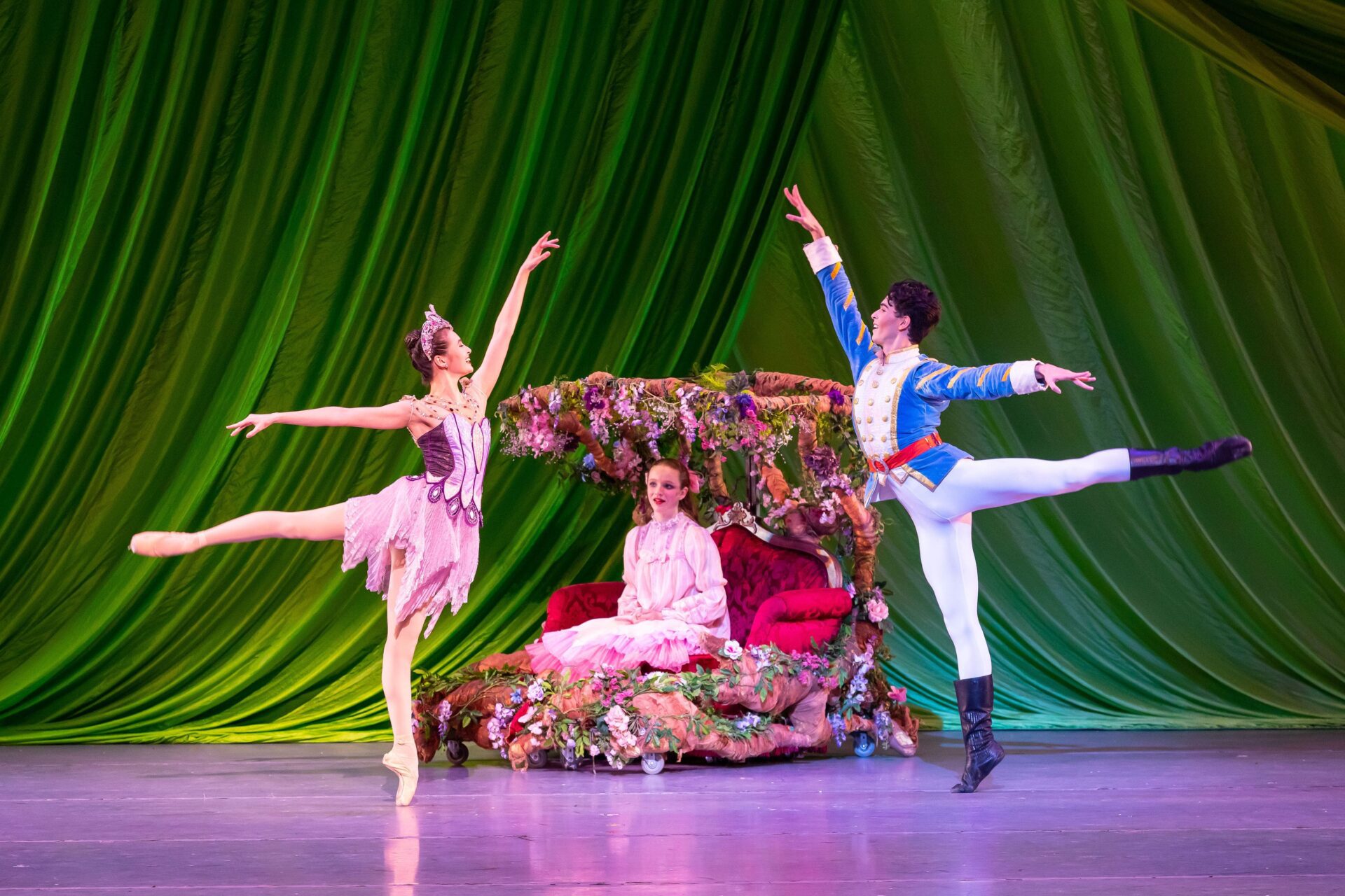 ballet dancers performing The Nutcracker on stage