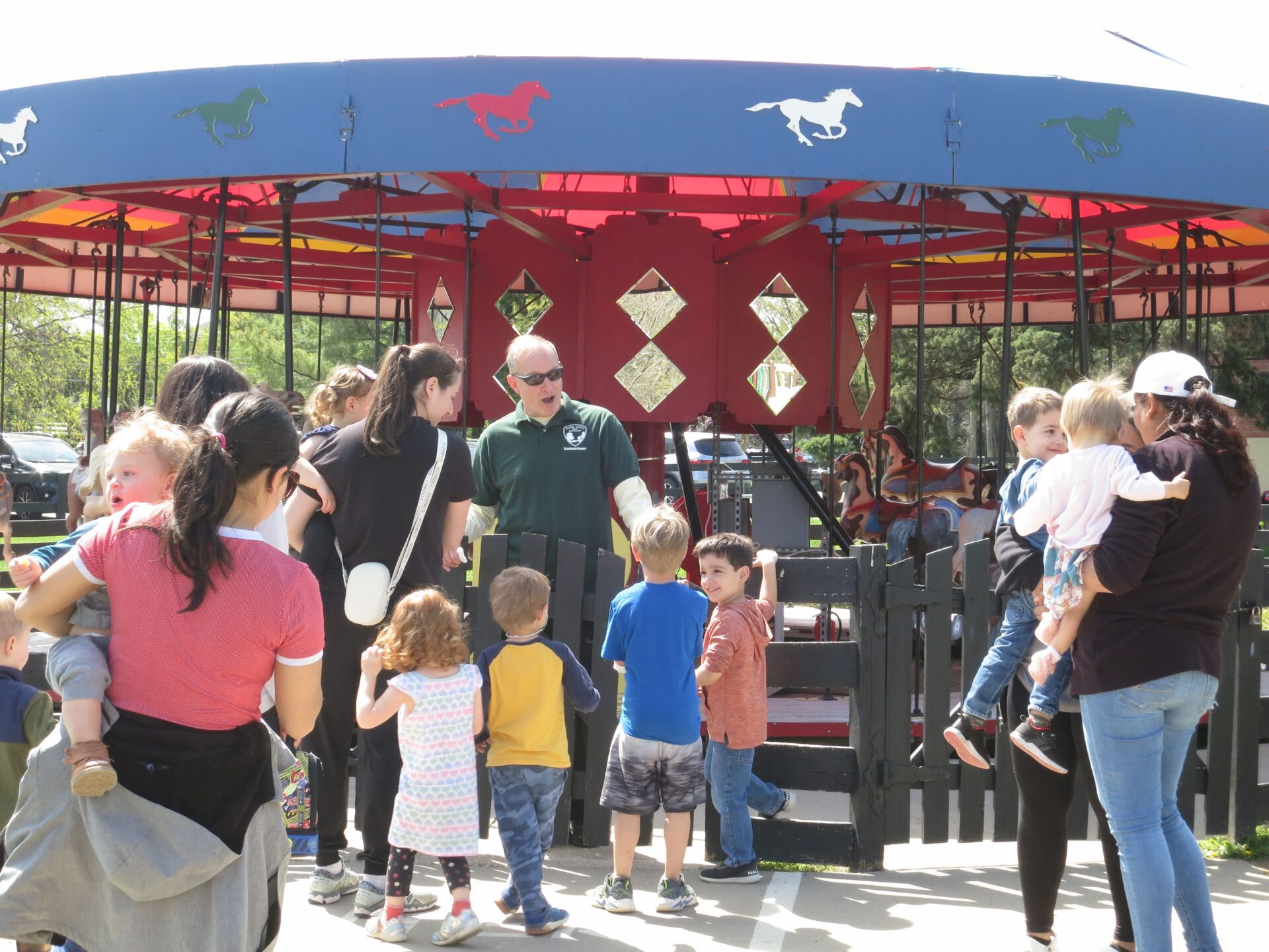 carousel at Frying Pan Farm Park in Herndon