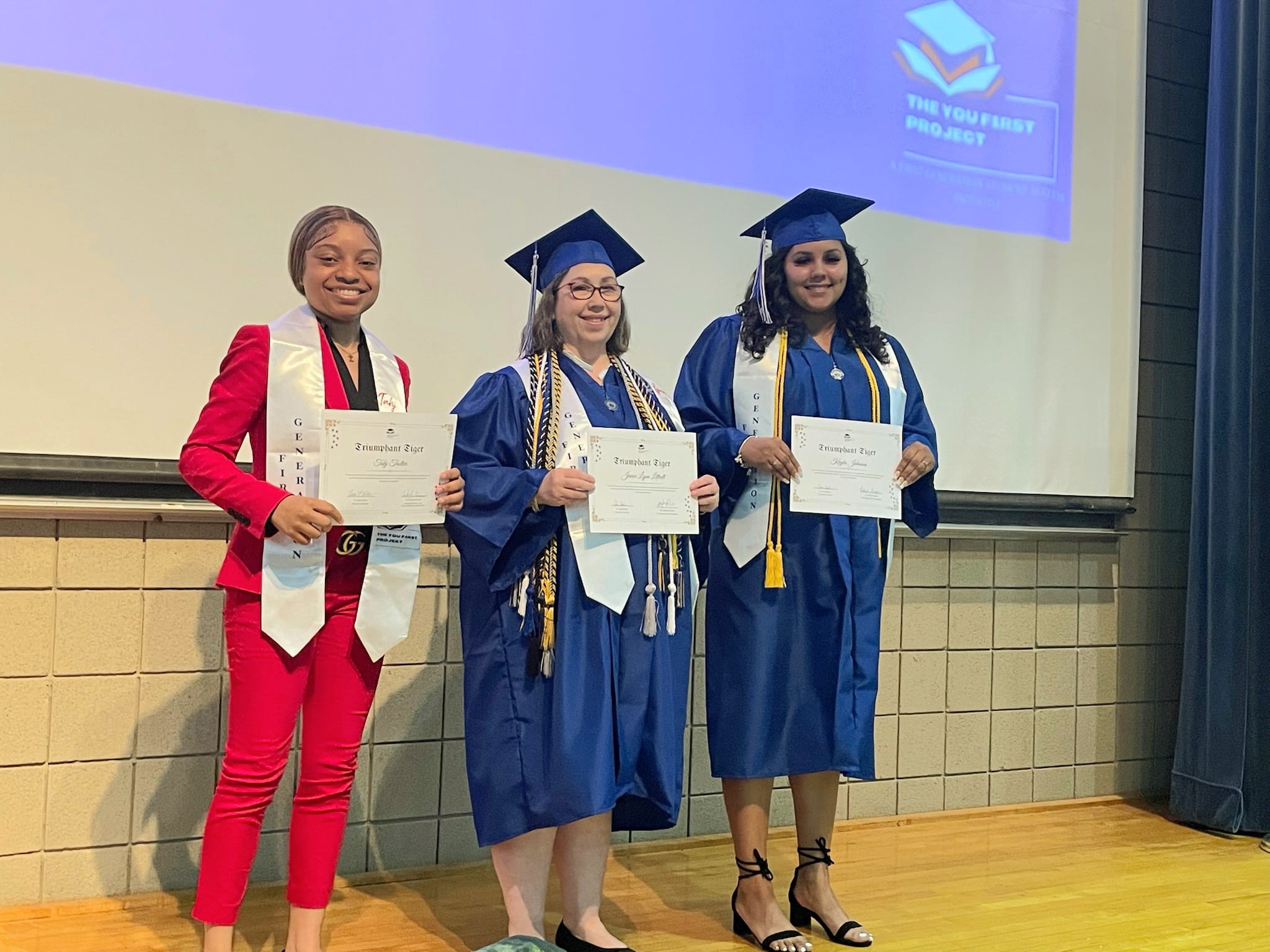 Graduates receiving their First Gen Awards