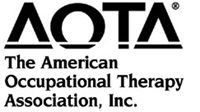 the text the American Occupational Therapy Association, Inc. in a black font color