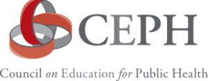 the text CEPH Council on Education for Public Health in a black font color