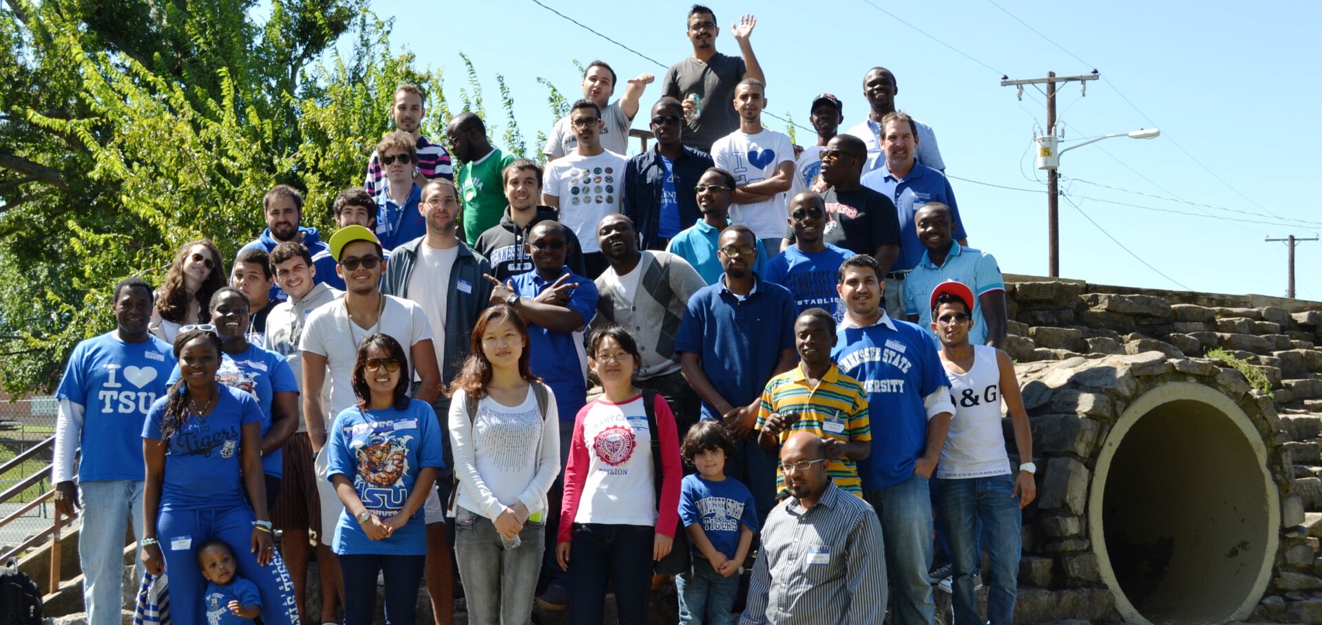 A group of international students from the First Friends Program.