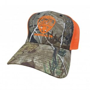 Camo, Orange Guitar Pic Hat