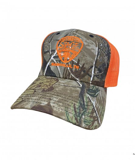 Camo, Orange Guitar Pic Hat