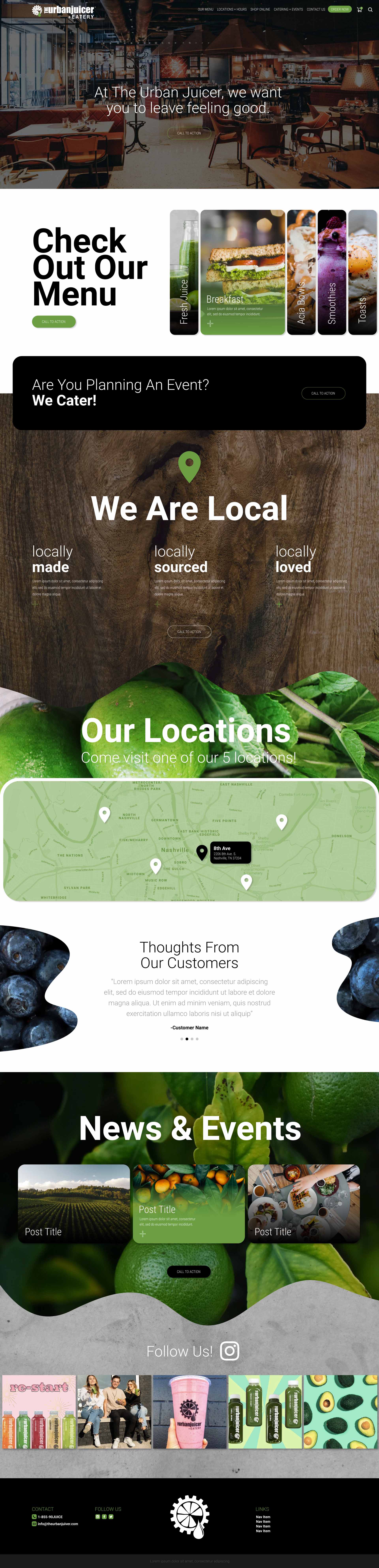 Urban Juicer Homepage - Nashville SEO Services