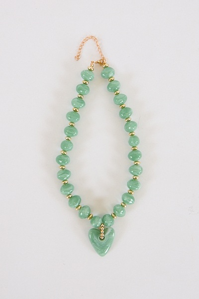 Athens Green Beaded Necklace, gemelli, e.Allen, Nashville, franklin, murfreesboro