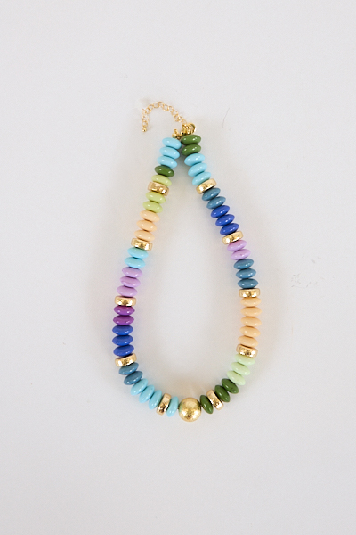 Tobie Pastel Beaded Necklace, gemelli, e.Allen, Nashville, Franklin, Murfreesboro