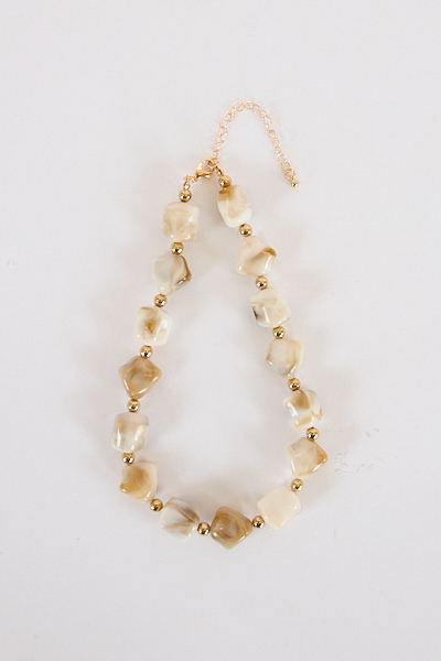 Evelyn Cream Beaded Necklace, Gemelli, e.Allen, Nashville, franklin, murfreesboro